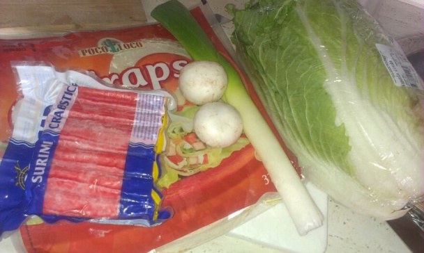 Wrapsík zo zeleninovo-krabiou plnkou - obrázok 1