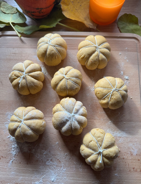 Plnené tekvicové šišky (fotorecept) - obrázok 2