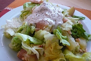 Zelený šalát s grilovaným lososom a parenými zemiakmi (fotorecept) - obrázok 8