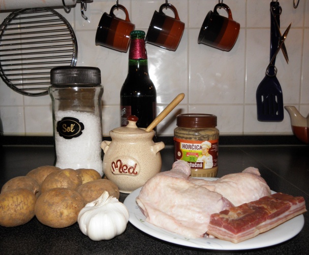 Kura s medom na pive (fotorecept) - obrázok 1