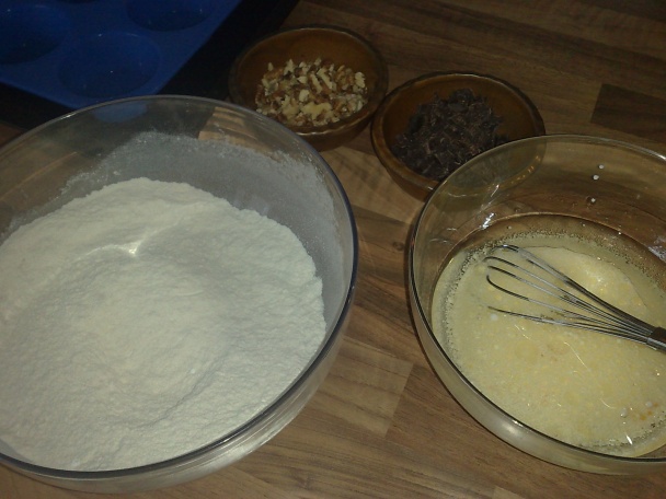 Čokoládovo-orechové muffiny (fotorecept) - obrázok 2