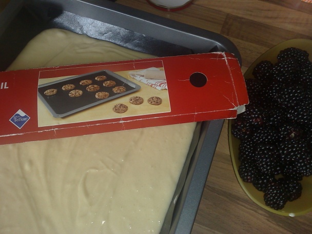 Černicovo-višňový rýchly koláč (fotorecept) - obrázok 3