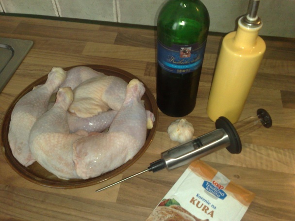 Kurča napichané marinádou (fotorecept) - obrázok 1