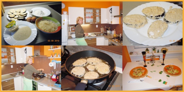 Vyprážana cuketa so sezamom - obrázok 1