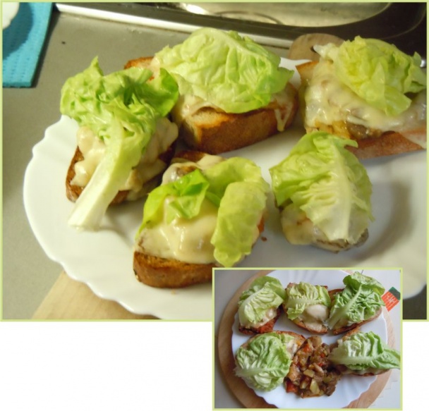 Chlebík s dusenou hlivou a cuketou - obrázok 4