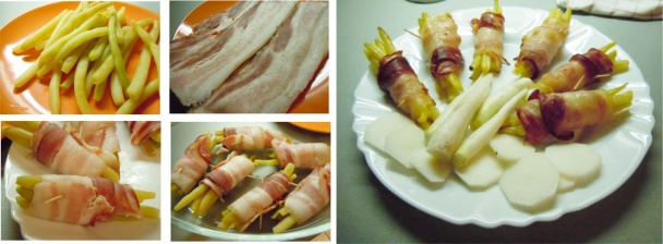 Zelená fazuľka so slaninkou - obrázok 1