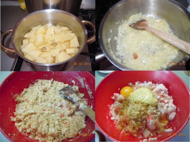 Rybacie fašírky s krabími tyčinkami - obrázok 2