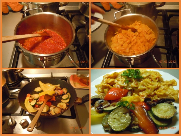 Grilovaná zelenina s cestovinou - obrázok 1