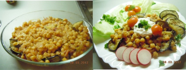 Zapečený baklažán s cícerom - obrázok 3