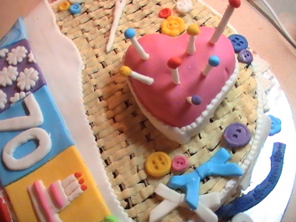 Torta pre nadšenú šičku patchworkových diek (fotopostup) - obrázok 6