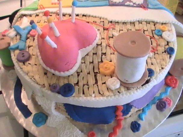 Torta pre nadšenú šičku patchworkových diek (fotopostup) - obrázok 7