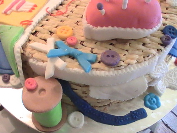 Torta pre nadšenú šičku patchworkových diek (fotopostup) - obrázok 9