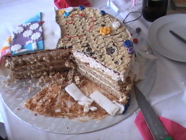 Torta pre nadšenú šičku patchworkových diek (fotopostup) - obrázok 10