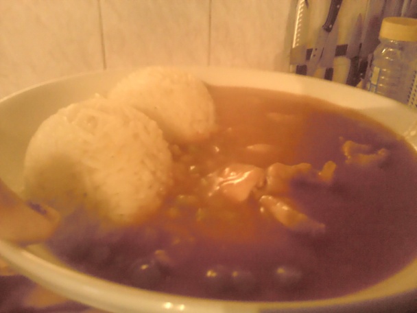 Kuracinka na hrášku s ryžou (fotorecept) - obrázok 7