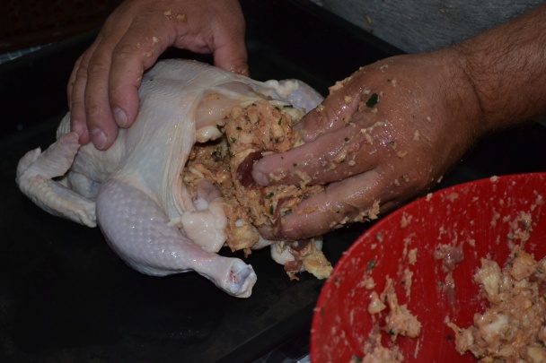 Plnené kurča + plnka (fotorecept) - obrázok 6