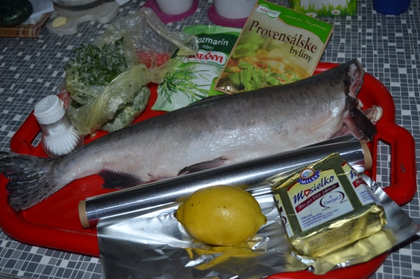 Losos na bylinkách ...  v alobale (fotorecept) - obrázok 1