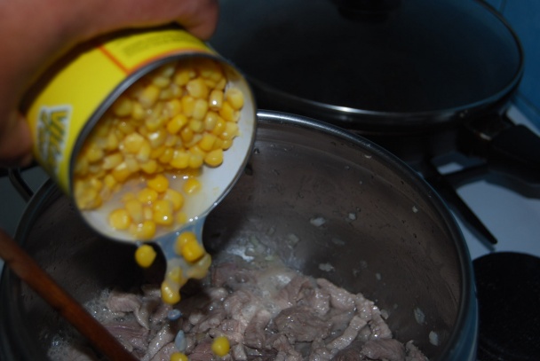 Pliecko na hrášku, kukurici a šampiňónoch (fotorecept) - obrázok 3