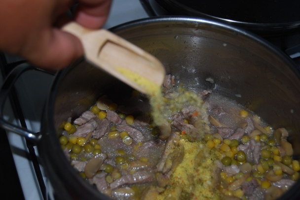 Pliecko na hrášku, kukurici a šampiňónoch (fotorecept) - obrázok 5