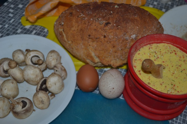 Vajíčková omeleta so šampiňónmi (fotorecept) - obrázok 1