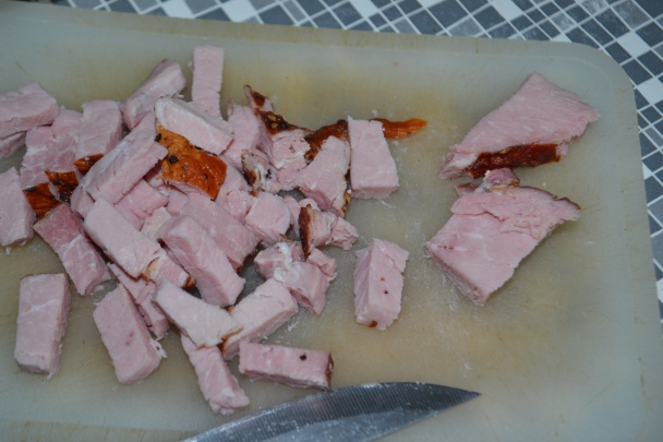 Hrachovo-krúpová kaša s údeným na hubách (fotorecept) - obrázok 6