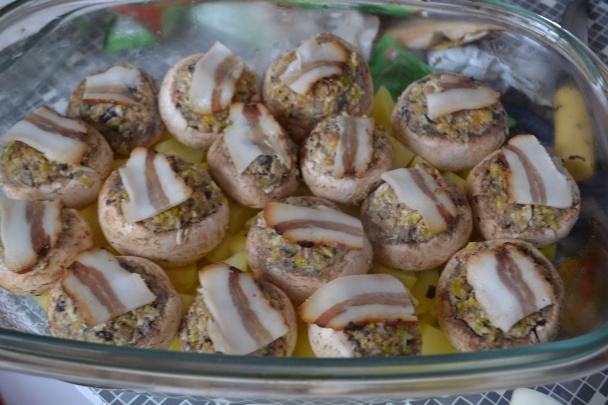 Plnené šampiňónové hlavičky (fotorecept) - obrázok 8