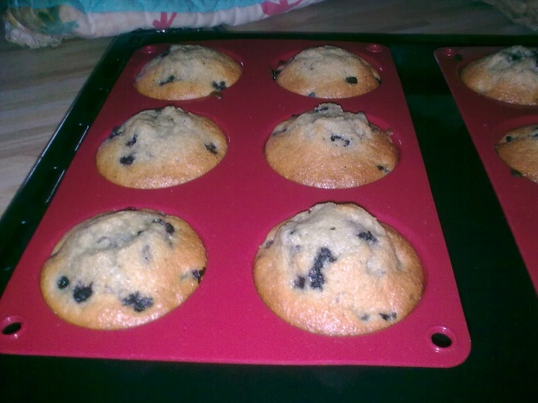 Čučoriedkové muffiny - zdravé - obrázok 4