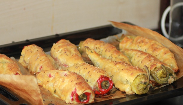 Krémrole plnené plnenou paprikou (fotorecept) - obrázok 3