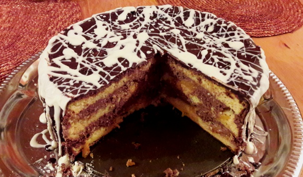 Pomarančovo-čokoládová torta - obrázok 10