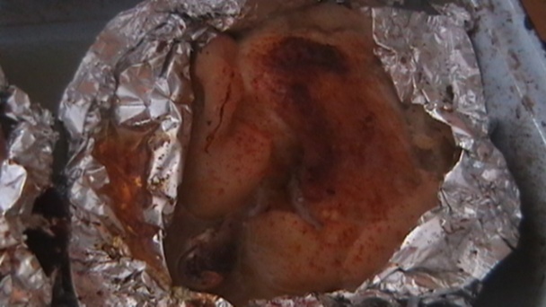 Chrenovo-jablkové kura a hrozienková ryža v batôžku (fotorecept) - obrázok 6