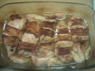 Kuracie prsia plnené kozou bryndzičkou preliate omáčkou (fotorecept) - obrázok 11