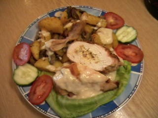 Kuracie prsia plnené kozou bryndzičkou preliate omáčkou (fotorecept) - obrázok 18