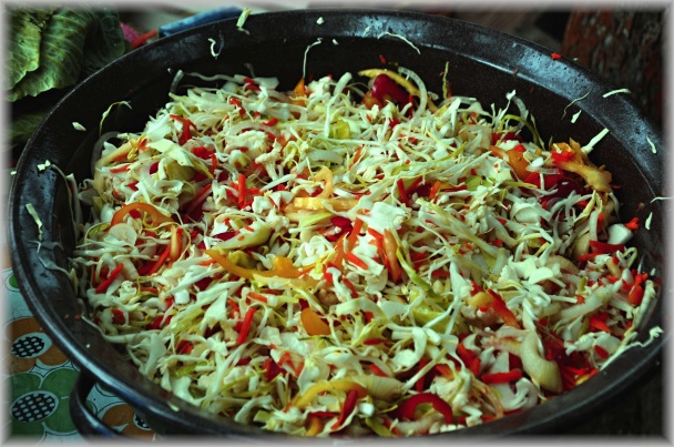 Nakladaný kozí syr s olivami a čerstvou zeleninou - obrázok 1