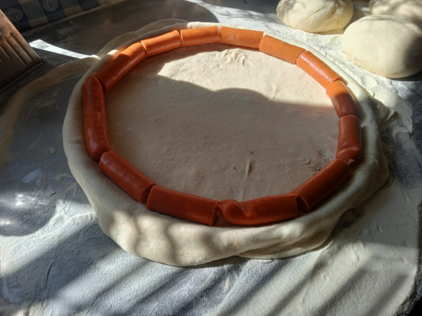 Pizza cachorro di quento (fotorecept) - obrázok 1