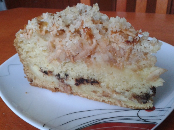 Hrnčekový jablkovo-pudingový koláč s posýpkou (fotorecept) - obrázok 8