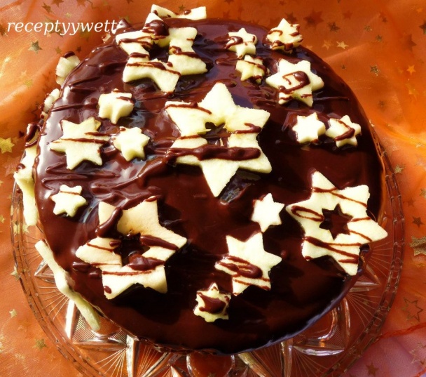 Jablková torta s čokoládovou polevou (fotorecept) - obrázok 8