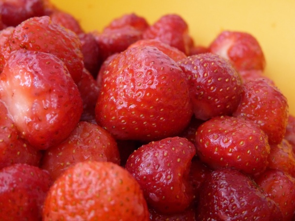 Domáci jahodový džem a ovocná torta s jahodami (fotorecept) - obrázok 1