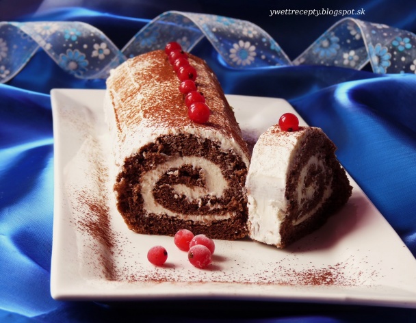 Kakaová roláda s tvarohom (fotorecept) - obrázok 4