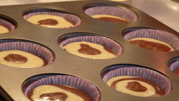 Mramorové muffiny s čokoládou (fotorecept) - obrázok 5