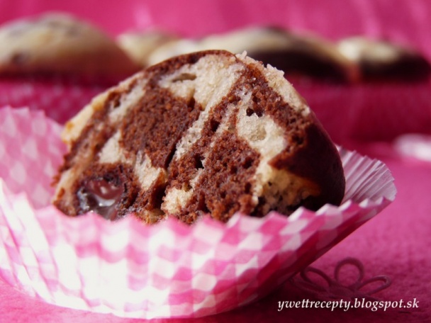 Mramorové muffiny s čokoládou (fotorecept) - obrázok 7