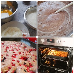 Kakaový koláč s ovocím (fotorecept) - obrázok 3