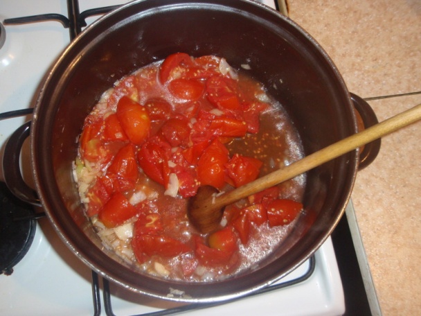 Gazdovska rajčinová omáčka s knedlou - obrázok 4