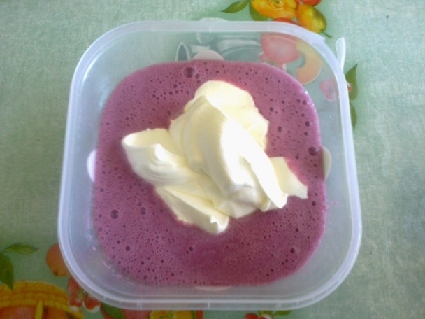 Domáca zmrzlina z čučoriedkového džemu (fotorecept) - obrázok 2