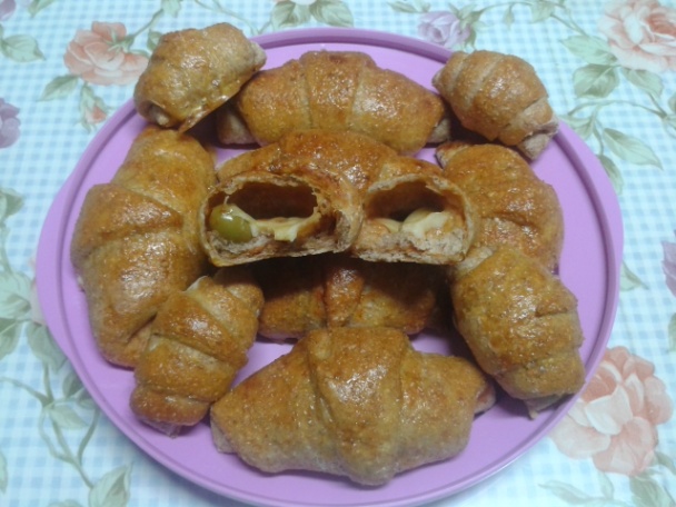 Celozrnné plnené rožky (fotorecept)  - obrázok 11