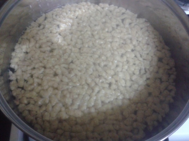 Lieskovo-orieškové halušky s jahodovým džemom (fotorecept) - obrázok 4