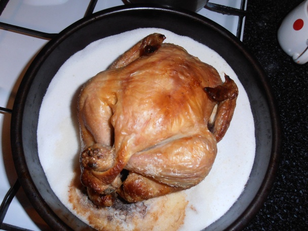 Kurča pečené na kile soli - obrázok 4