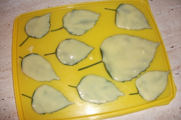 Čokoládové listy na tortu (fotorecept) - obrázok 3