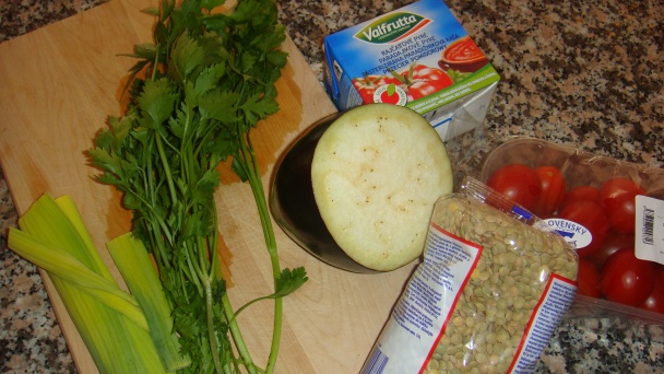 Šošovica zapečená s baklažánom - obrázok 1