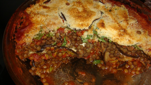 Šošovica zapečená s baklažánom - obrázok 8