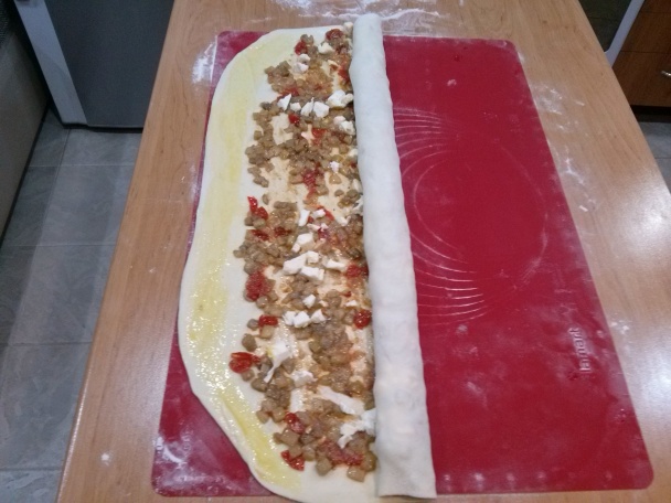 Slaná torta z baklažánových ruží (fotorecept) - obrázok 5