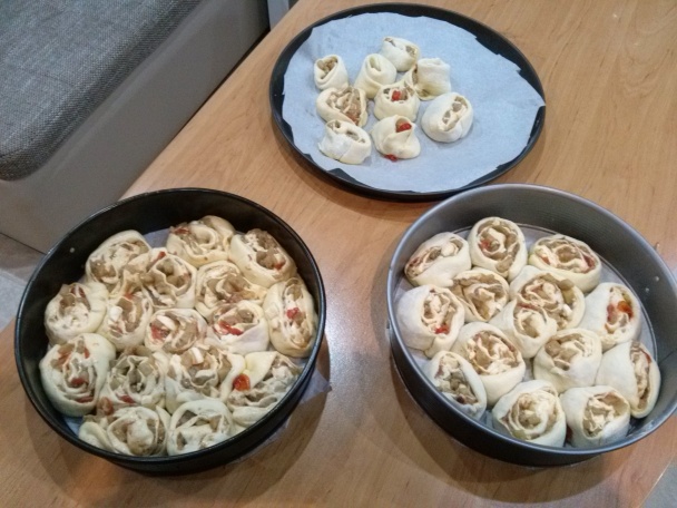 Slaná torta z baklažánových ruží (fotorecept) - obrázok 7